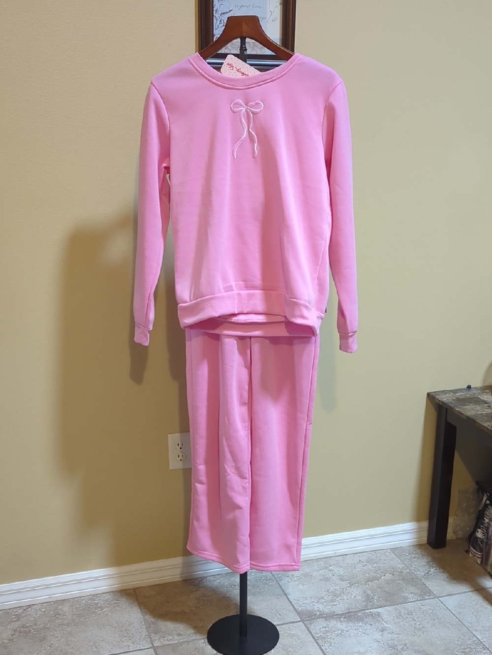Strawberry Skye Pink Sweatshirt Top With pants Set
